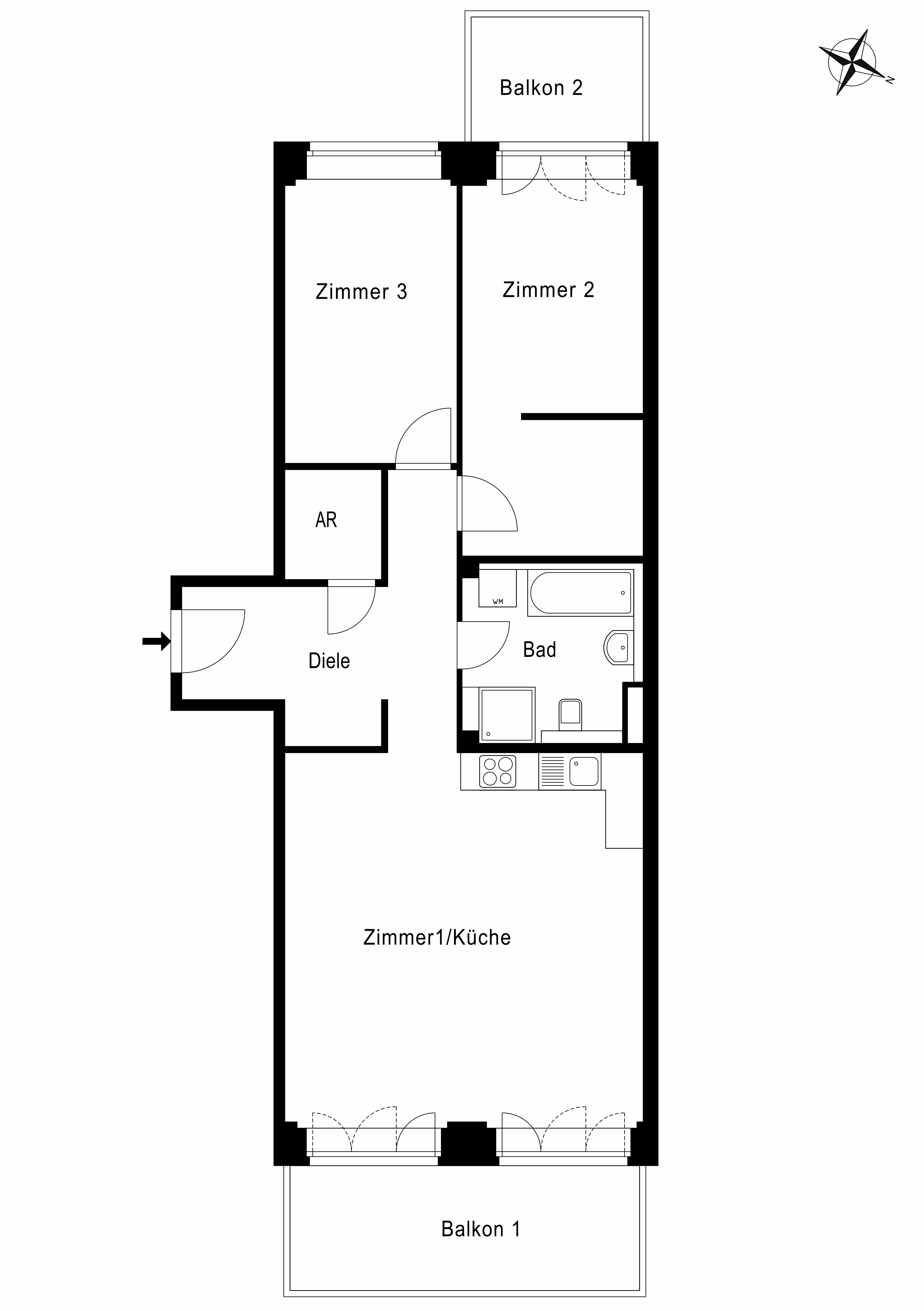 Grundriss WE 189